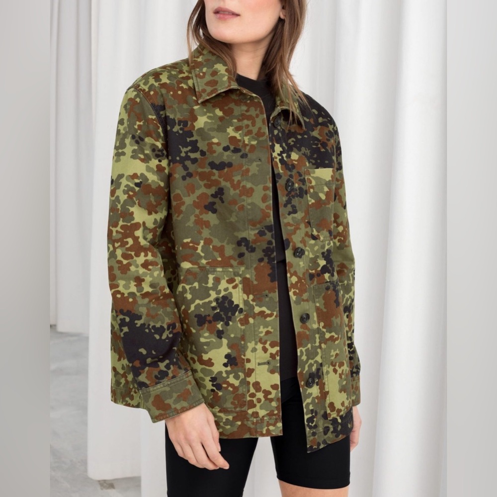 & Other Stories Camo Chore Coat